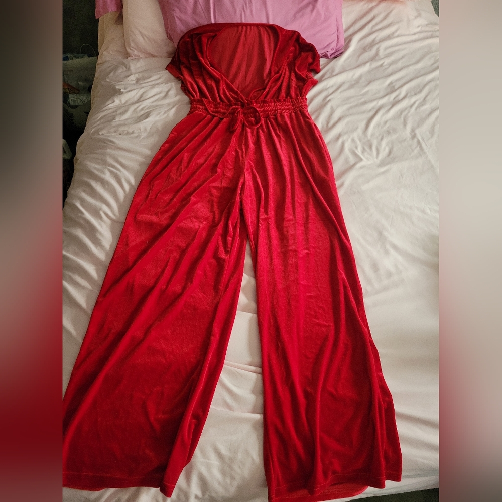 Elegant Red Jumpsuit